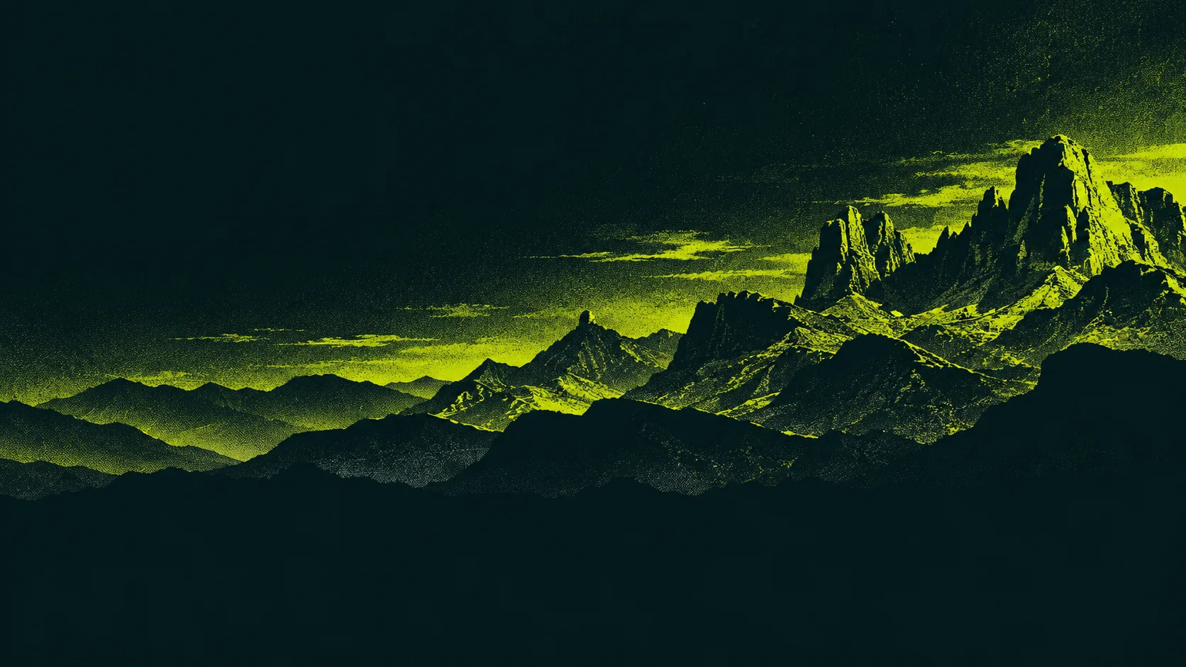 Duotone mountain landscape from the Brandon Fuller website